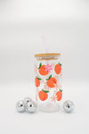 Peaches Glass Cup