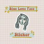 Lady Sticker in Blue