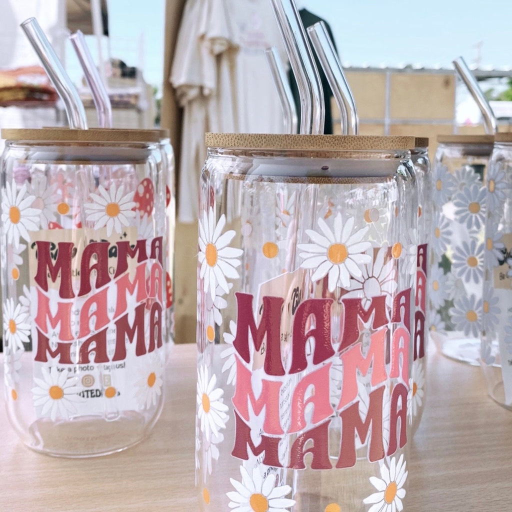 Mama Repeat Glass Cup